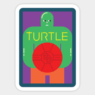 Turtle man Sticker